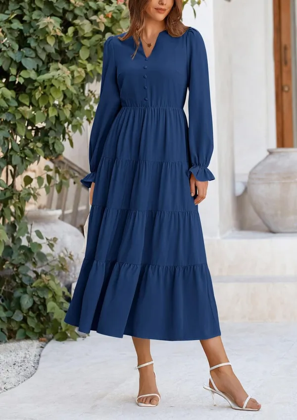 Blue_Rayon_Premium_Maxi_Dress_For_Women