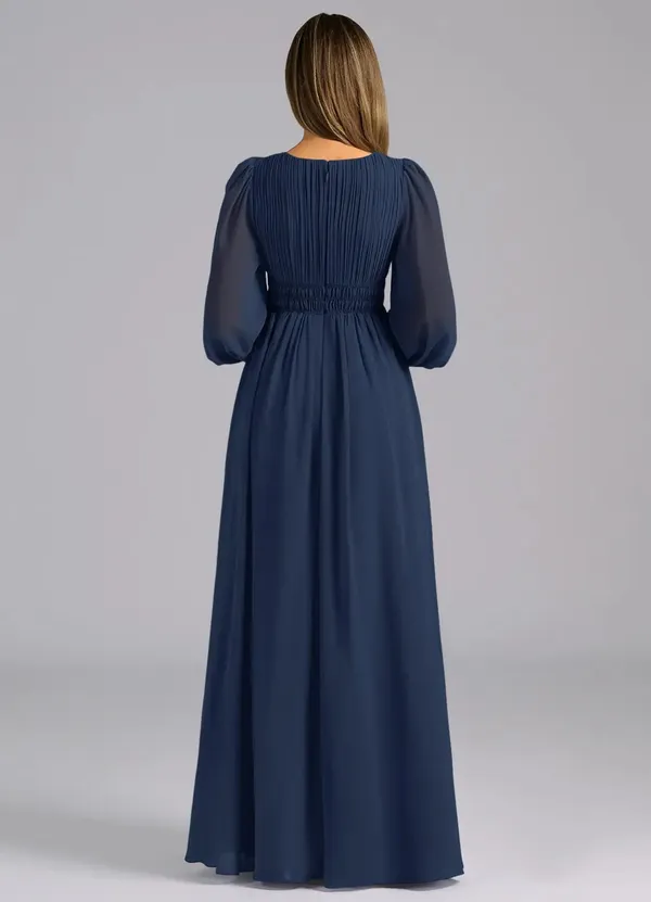 Navy_Blue_Georgette_Premium_Maxi_Dress_For_Women