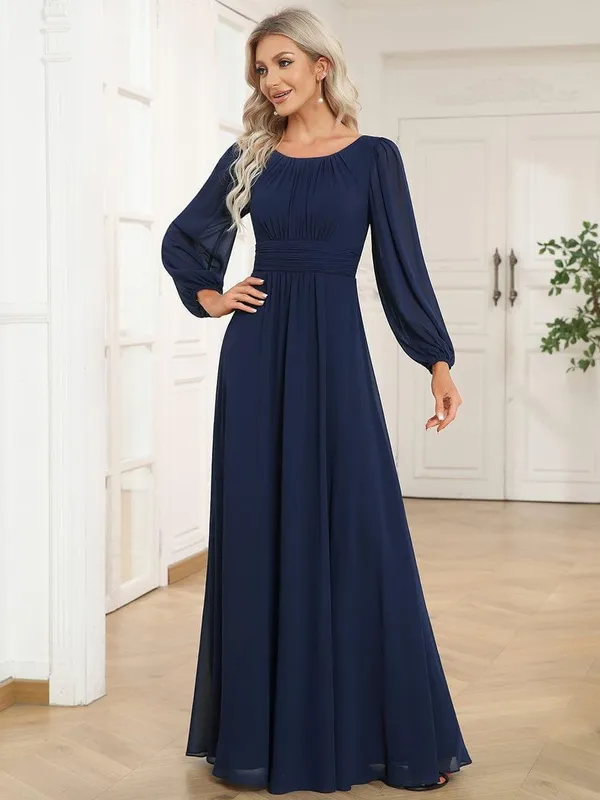 Navy_Blue_Georgette_Premium_Maxi_Dress_For_Women