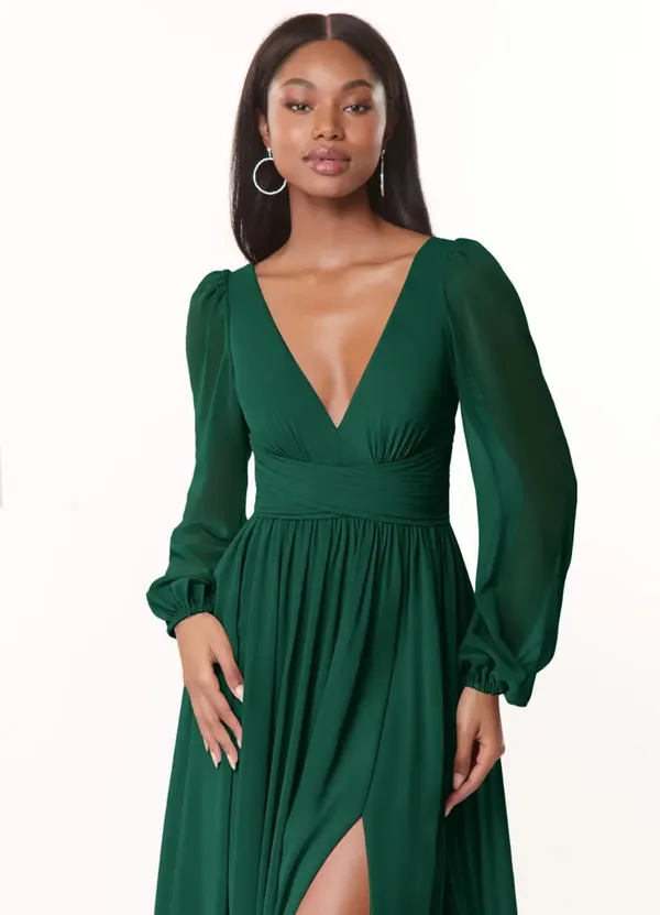 Green_Georgette_Premium_Maxi_Dress_For_Women
