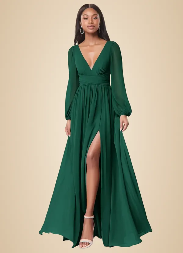 Green_Georgette_Premium_Maxi_Dress_For_Women