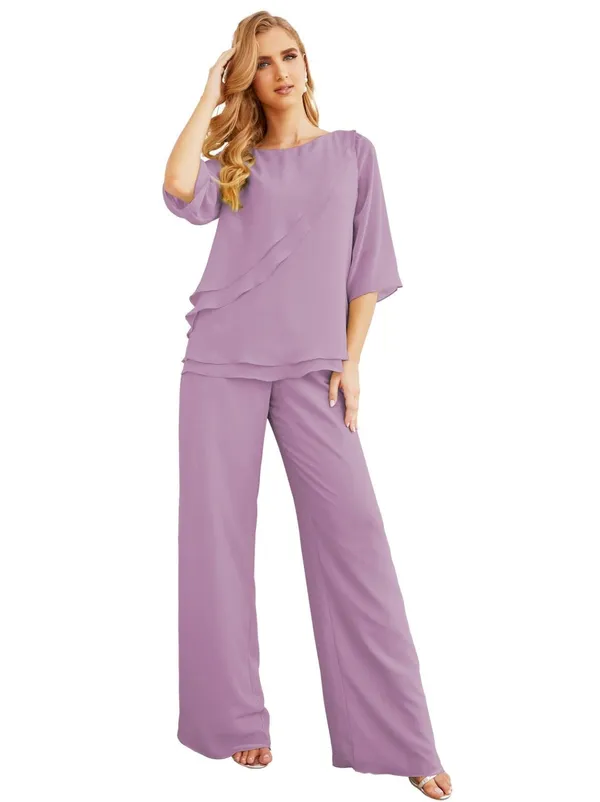 Lavender_Georgette_Premium_Co_Ord_Set_For_Women