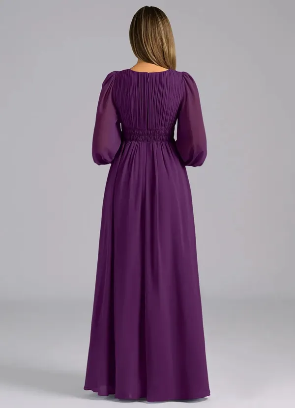 Purple_Georgette_Premium_Maxi_Dress_For_Women