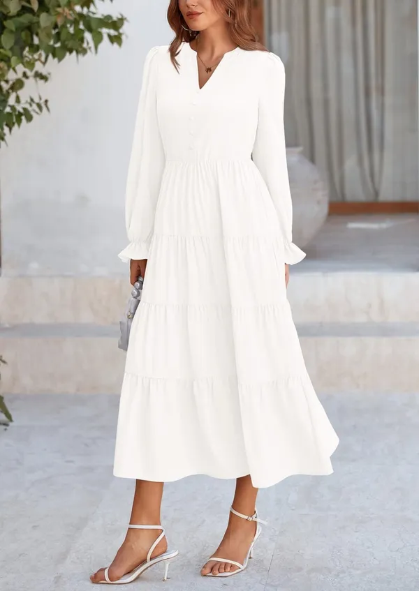 White_Georgette_Premium_Maxi_Dress_For_Women