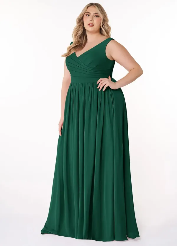 Deep_Green_Georgette_Premium_Maxi_Dress_For_Women