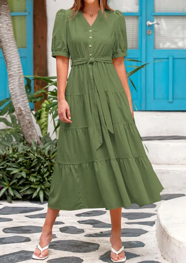 Olive_Green_Rayon_Premium_Maxi_Dress_For_Women