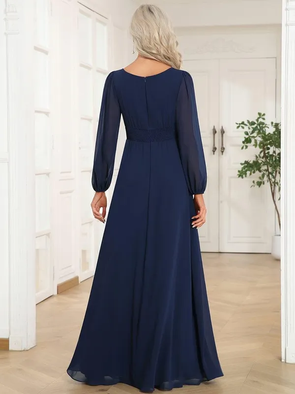Navy_Blue_Georgette_Premium_Maxi_Dress_For_Women