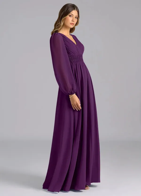 Purple_Georgette_Premium_Maxi_Dress_For_Women