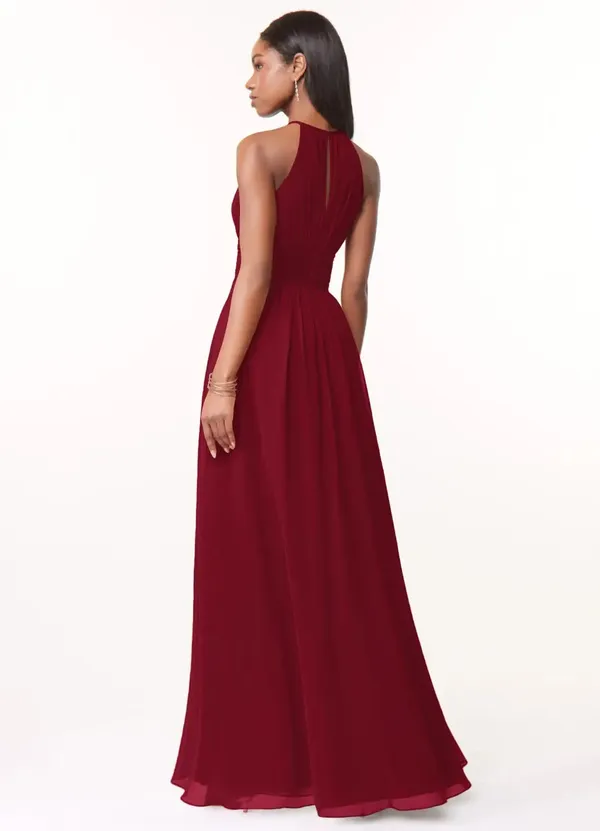 Maroon_Georgette_Premium_Maxi_Dress_For_Women