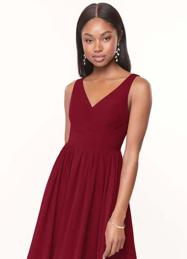 Maroon_Georgette_Premium_Maxi_Dress_For_Women