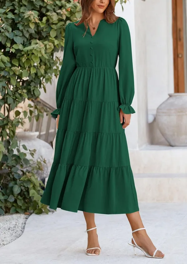 Green_Rayon_Premium_Maxi_Dress_For_Women