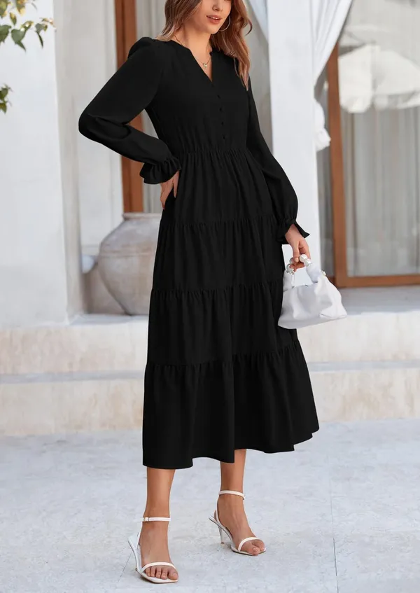 Black_Georgette_Premium_Maxi_Dress_For_Women