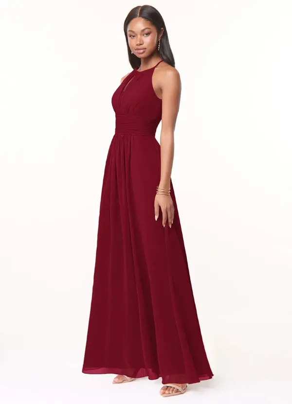 Maroon_Georgette_Premium_Maxi_Dress_For_Women