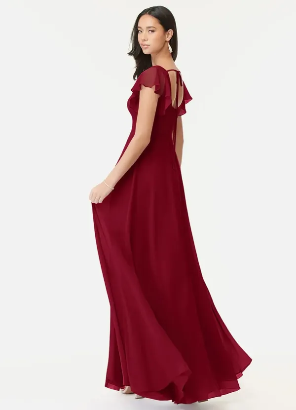 Maroon_Georgette_Premium_Maxi_Dress_For_Women