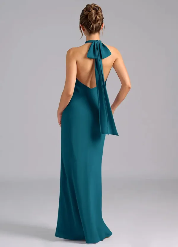 Teal_Georgette_Premium_Maxi_Dress_For_Women