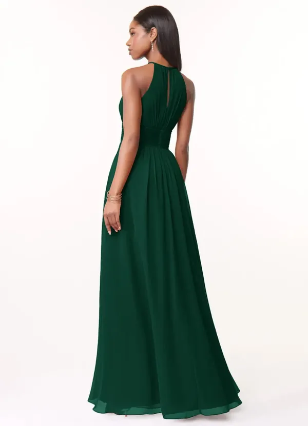 Dark_Green_Georgette_Premium_Maxi_Dress_For_Women