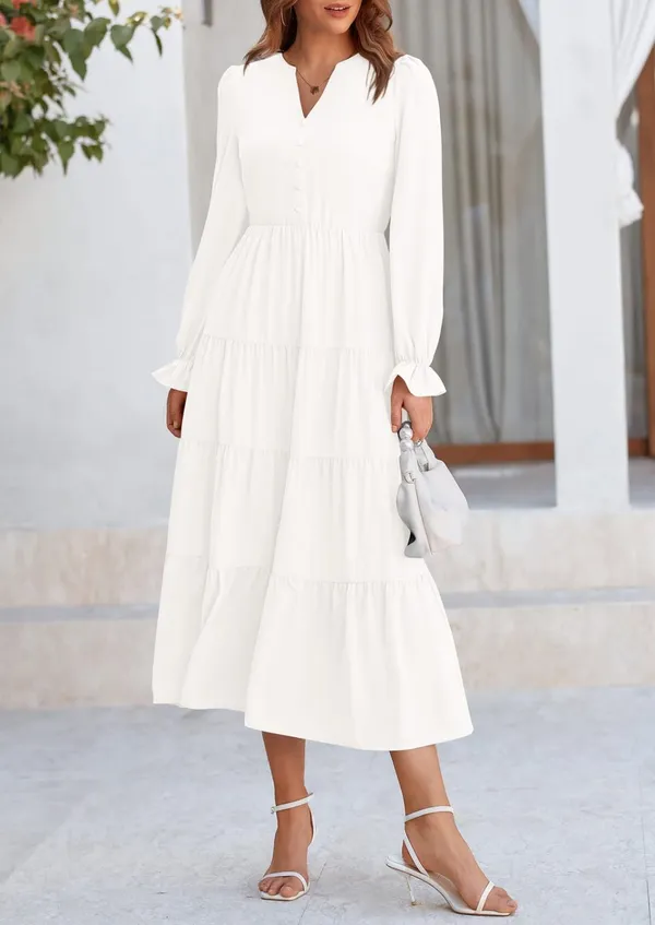 White_Georgette_Premium_Maxi_Dress_For_Women