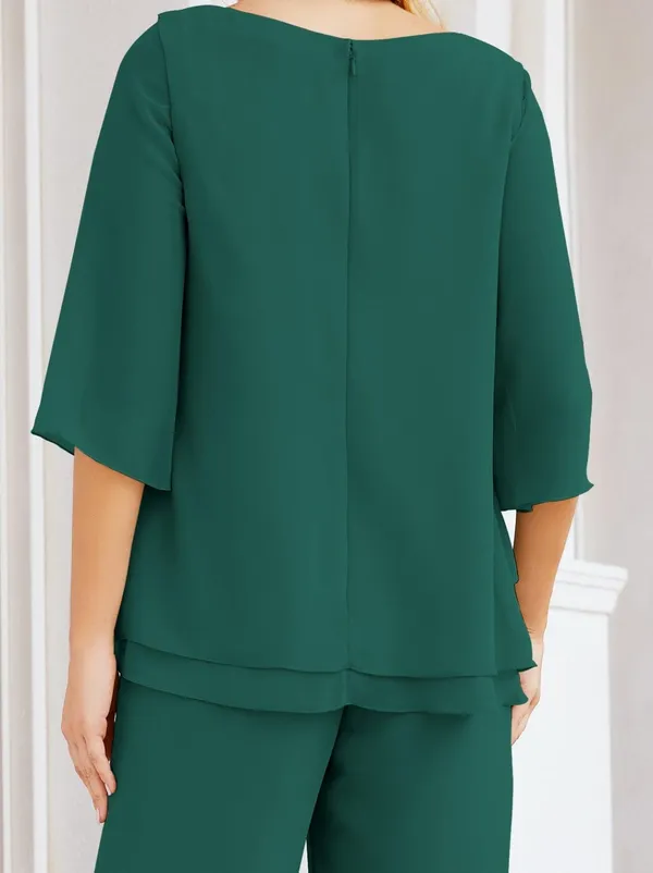 Dark_Green_Georgette_Premium_Co_Ordset_For_Women