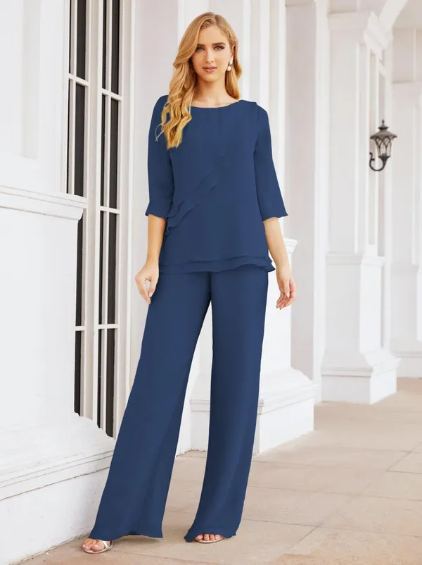 Royal_Blue_Georgette_Premium_Co_Ord_Set_For_Women