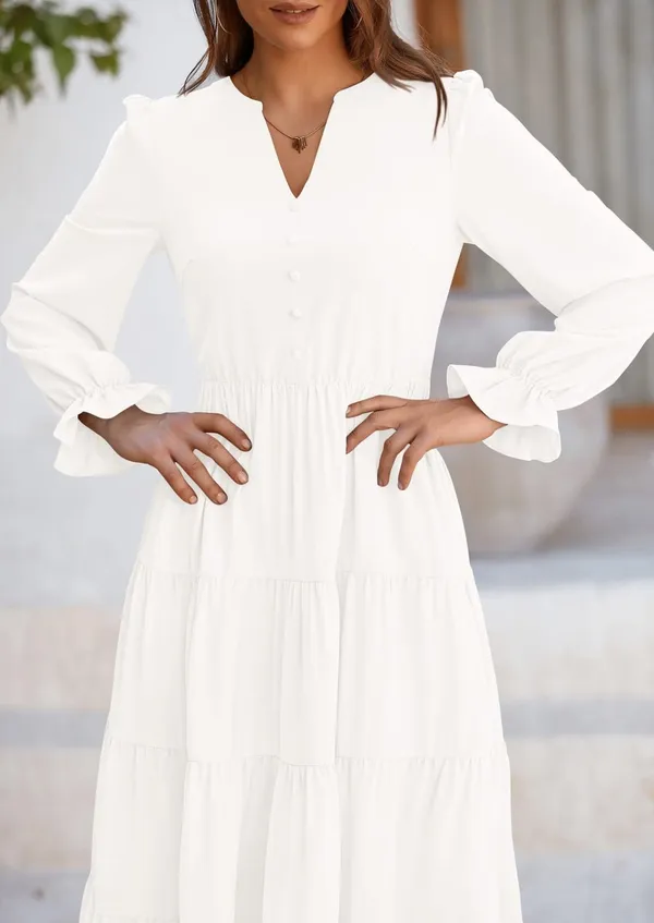 White_Georgette_Premium_Maxi_Dress_For_Women