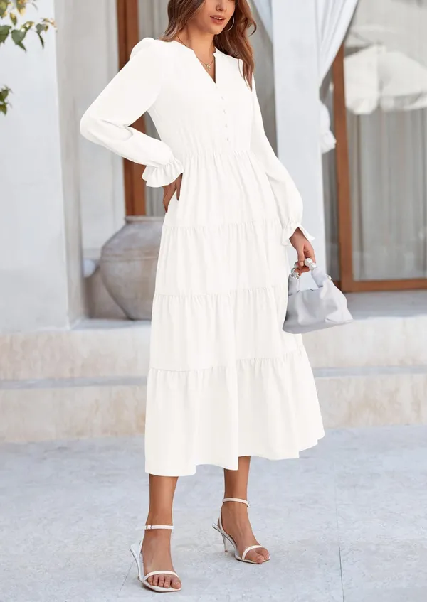 White_Georgette_Premium_Maxi_Dress_For_Women