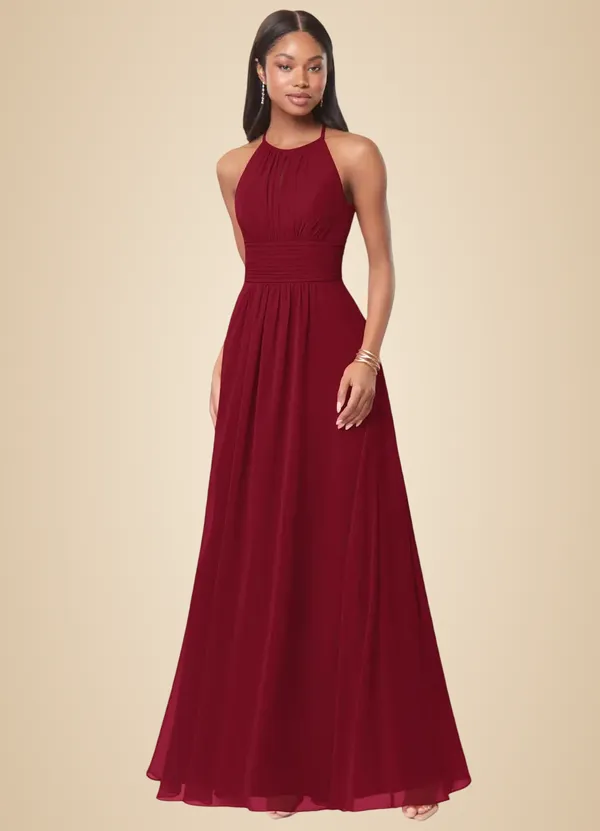 Maroon_Georgette_Premium_Maxi_Dress_For_Women