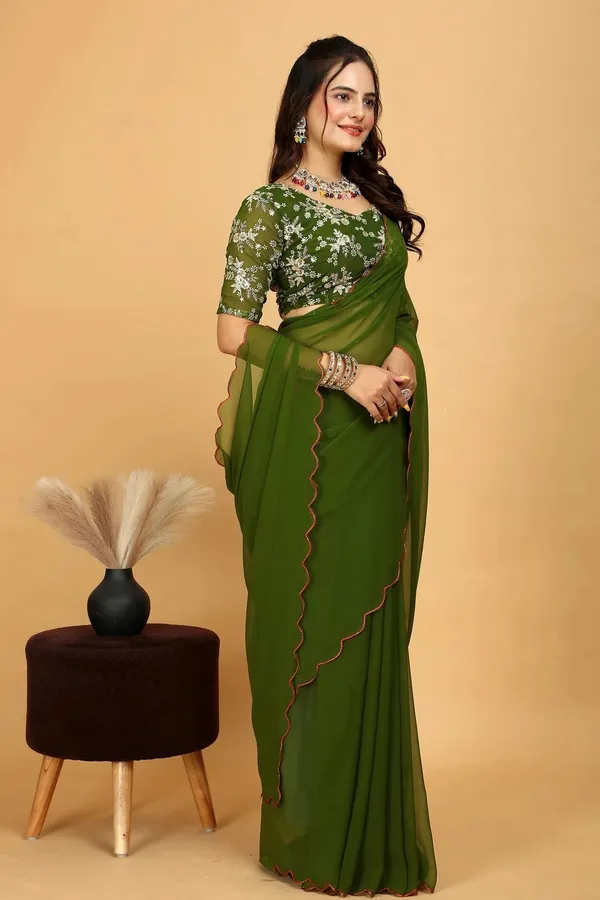 Olive_Green_Reniyal_Floral_Embroidered_Saree_For_Women