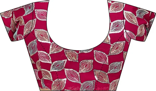 Magenta_Reniyal_Gotta_Patti_Border_Embroidered_Saree_For_Women