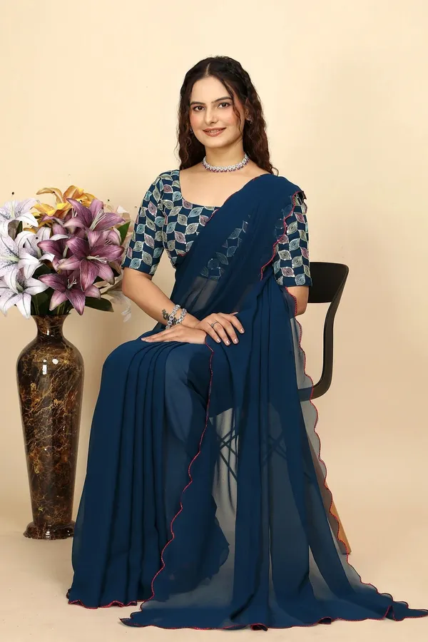 Blue_Reniyal_Embroidered_Saree_For_Women