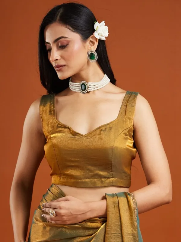 Golden_Yellow_Chiffon_Embroidered_Border_Saree_For_Women