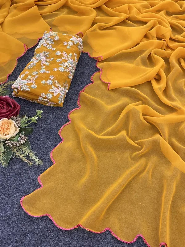 Orange_Reniyal_Floral_Embroidered_Saree_For_Women
