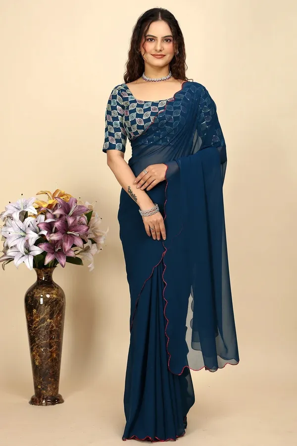 Blue_Reniyal_Embroidered_Saree_For_Women