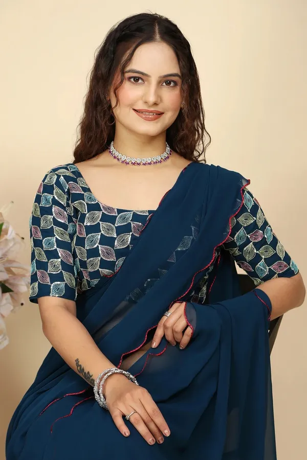 Blue_Reniyal_Embroidered_Saree_For_Women