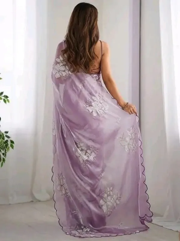 Lavender_Purple_Organza_Embroidered_Saree_For_Women