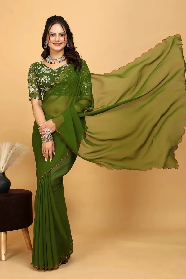 Olive_Green_Reniyal_Floral_Embroidered_Saree_For_Women