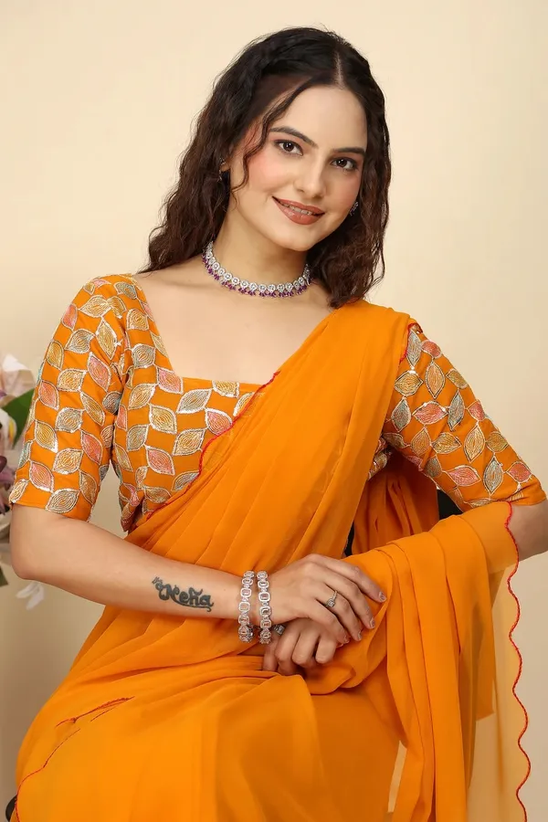 Orange_Reniyal_Printed_Leaf_Pattern_Saree_For_Women
