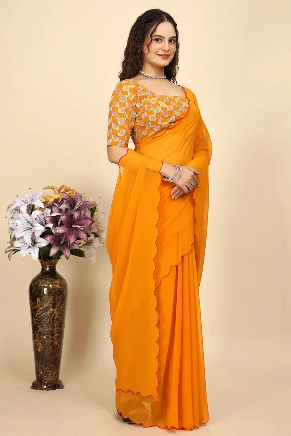 Orange_Reniyal_Printed_Leaf_Pattern_Saree_For_Women