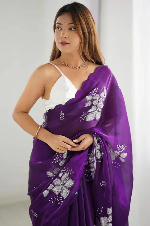 Purple_Organza_Silver_Floral_Embroidered_Saree_For_Women
