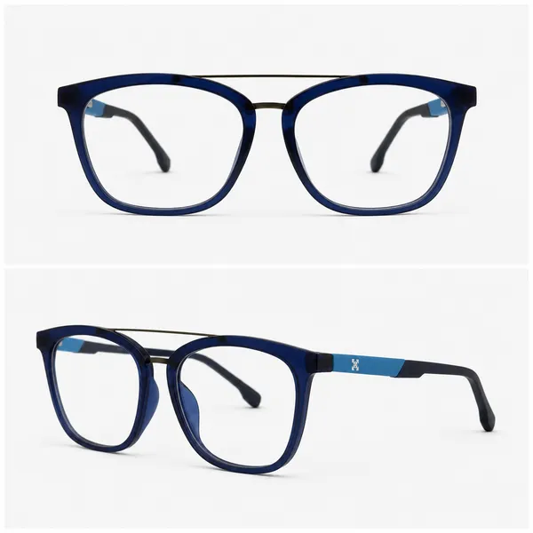 LEO_Blue_Rectangular_Frame_Eyeglasses_with_Clear_Lenses