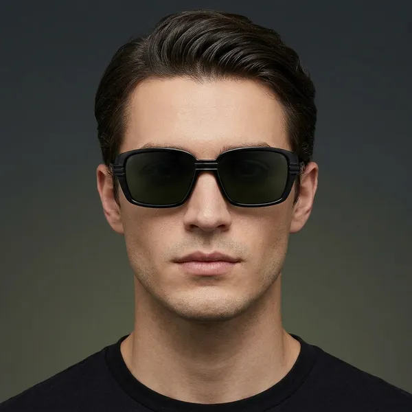 Black_Square_POLARISED_Sunglasses_with_Green_Lenses