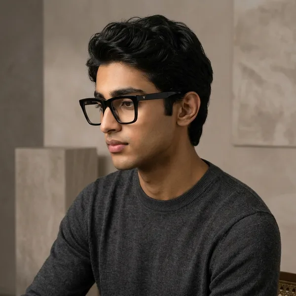 CHONKI_Black_Oversized_Square_Frame_Eyeglasses