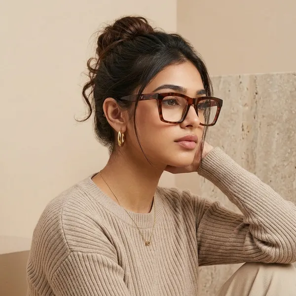 CHONKI_Brown_Tortoise_Shell_Square_Frame_Eyeglasses