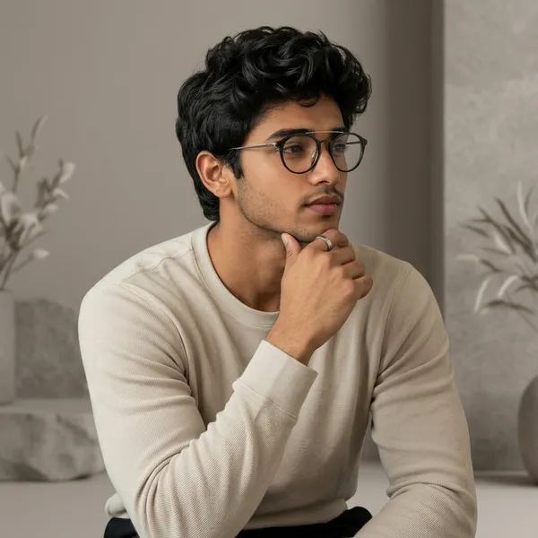 ZEN_Black_Round_Frame_Optical_Glasses_with_Metal_Bridge
