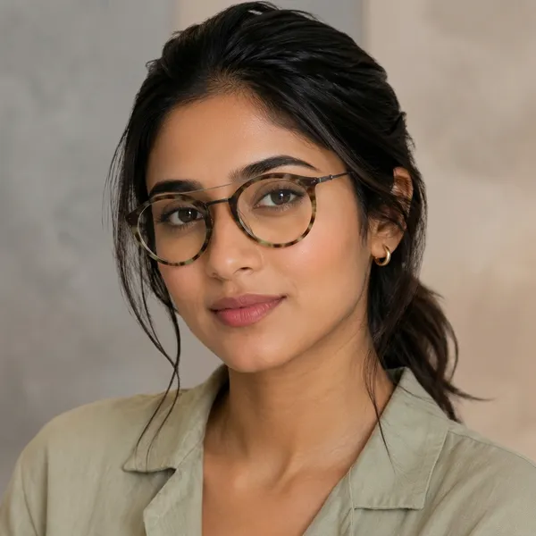 ZEN_Tortoise_Shell_Round_Frame_Eyeglasses_With_Metal_Temples