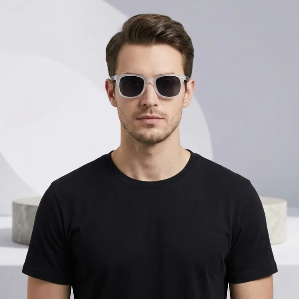 Frosted_White_Frame_Sunglasses_with_Black_Temples