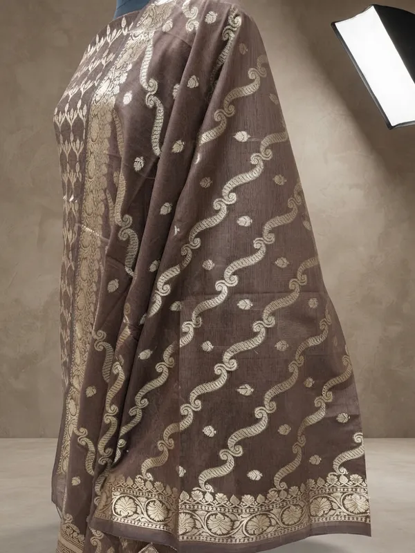 Royal_Coffee_Brown_Banarasi_Silk_Unstitched_Suit_Set_with_Dupatta
