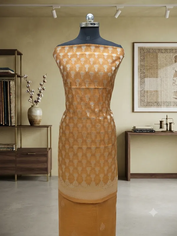 Royal_Mustard_Banarasi_Silk_Unstitched_Suit_Set_with_Dupatta