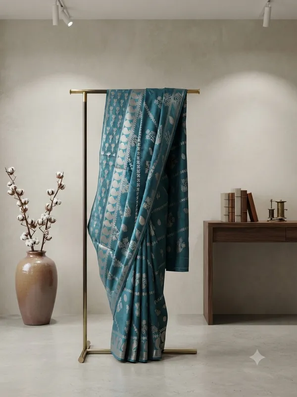 Royal_Peacock_Blue_Banarasi_Silk_Unstitched_Suit_Set_with_Dupatta
