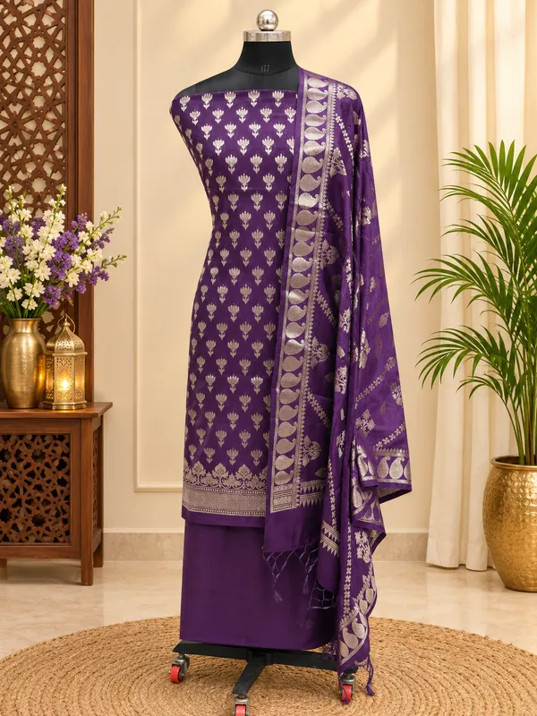 Royal_Purple_Banarasi_Silk_Unstitched_Suit_Set_with_Dupatta