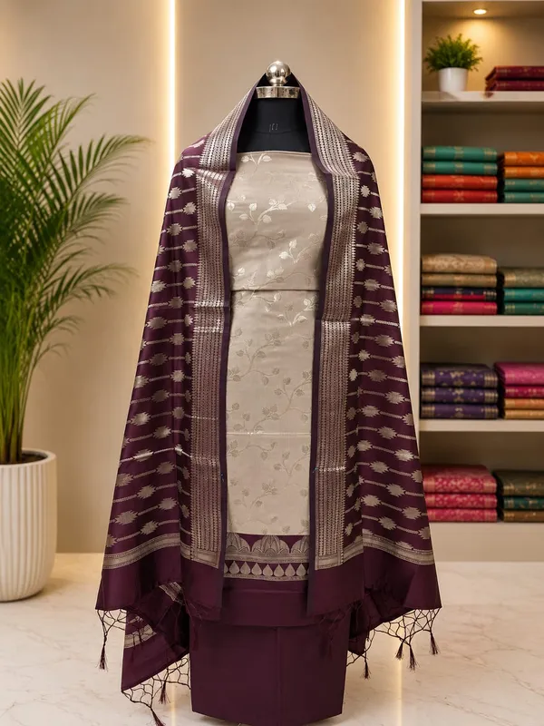 Royal_Wine_Banarasi_Silk_Unstitched_Suit_Set_with_Dupatta